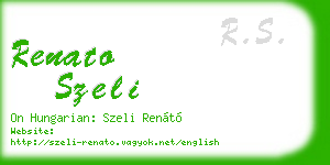 renato szeli business card